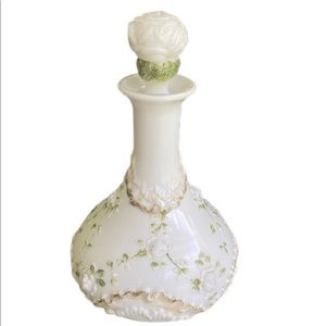 Antique Victorian Milk Glass Barber Bottle by Dithridge.